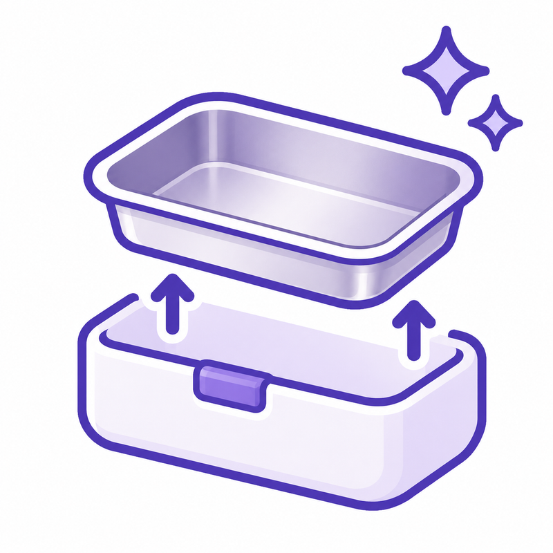 REMOVABLE 304 STEEL TRAY